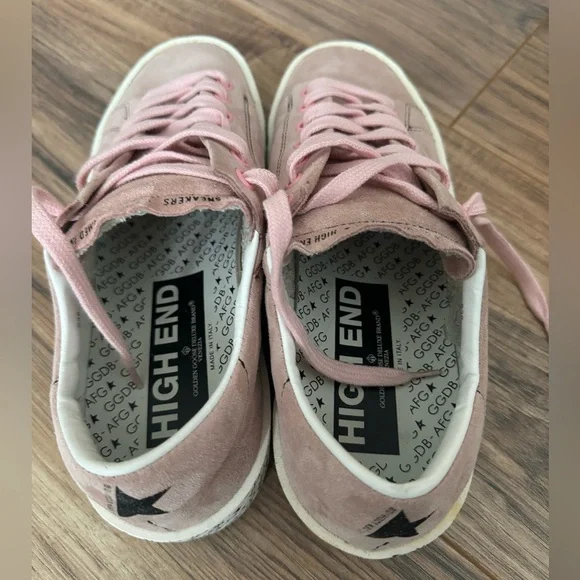 Golden Goose Pink Suede Sneakers - Picture 4 of 5